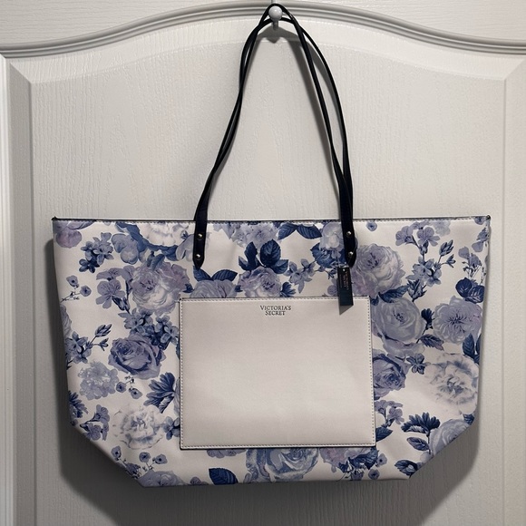 Victoria Secret Tote Bag with Large Handle and external Pouch - Picture 2 of 10